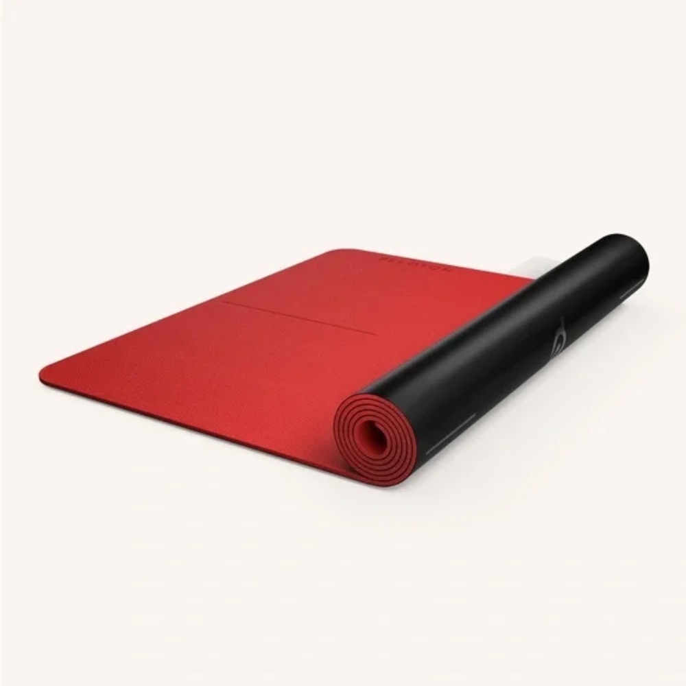 Peloton Reversible Workout Mat Red Black 71”x26”